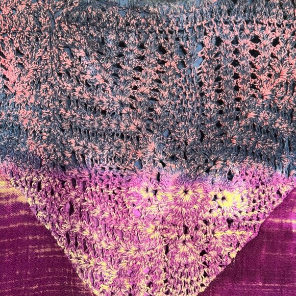 Greater Good Womens 4X Sleeveless Tie-Dye Tunic Top 100% Rayon Multicolor Boho - Picture 5 of 11